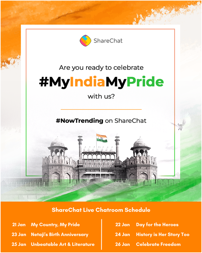 With the My India, My Pride Campaign from ShareChat, Bharat celebrates its patriotic spirit