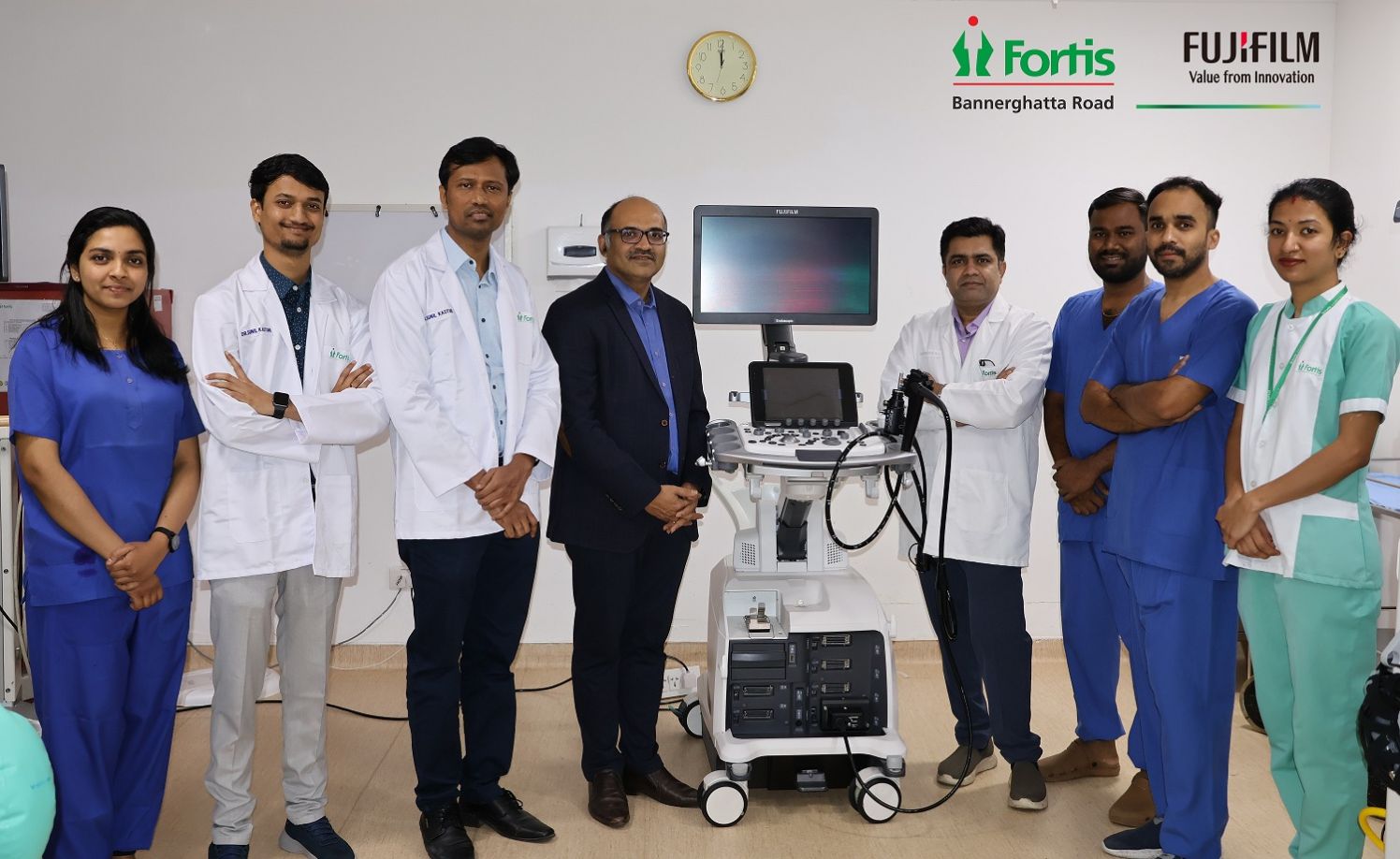 FUJIFILM India Launches most advanced Endoscopic Ultrasound Machine ALOKA ARIETTA 850 with the First-ever Installation in Fortis Hospital Bengaluru, Karnataka in India