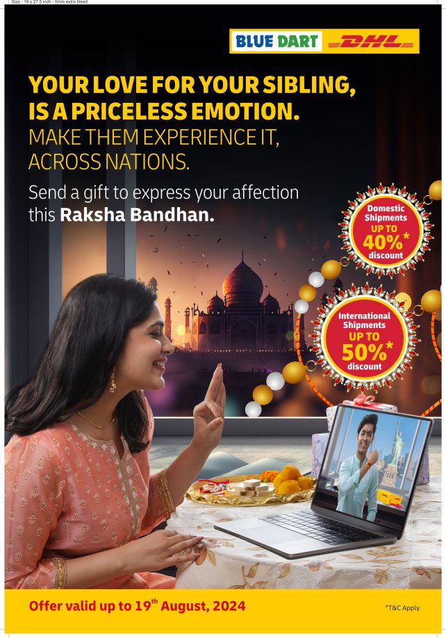 DHL Express India launches Rakhi Expressoffering customers up to 50% discounts