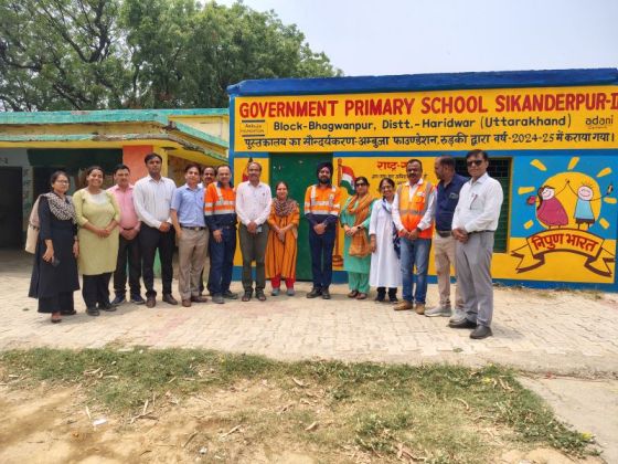 Ambuja Cements inaugurates renovated community library in Sikandarpur village