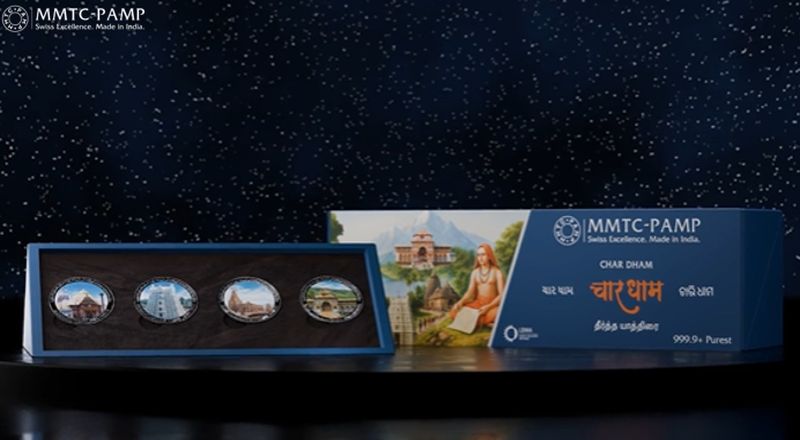 Divine Blessings in Silver: MMTC-PAMP Launches 99.99%+ Silver Char Dham 20gm Coin Series Honouring India’s Spiritual Compass