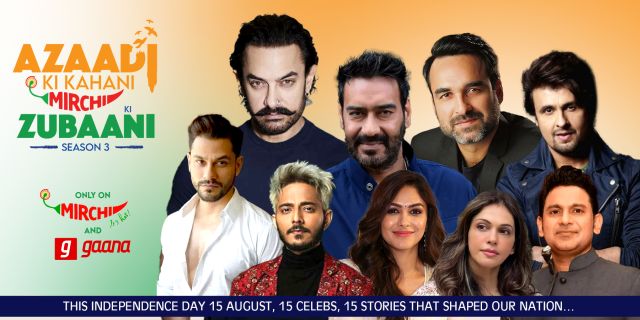 Mirchi’s ‘Azaadi Ki Kahaani’ Returns for Season 3, Uniting Aamir Khan, Ajay Devgn, and a Galaxy of Stars to Voice India’s Unsung Heroes