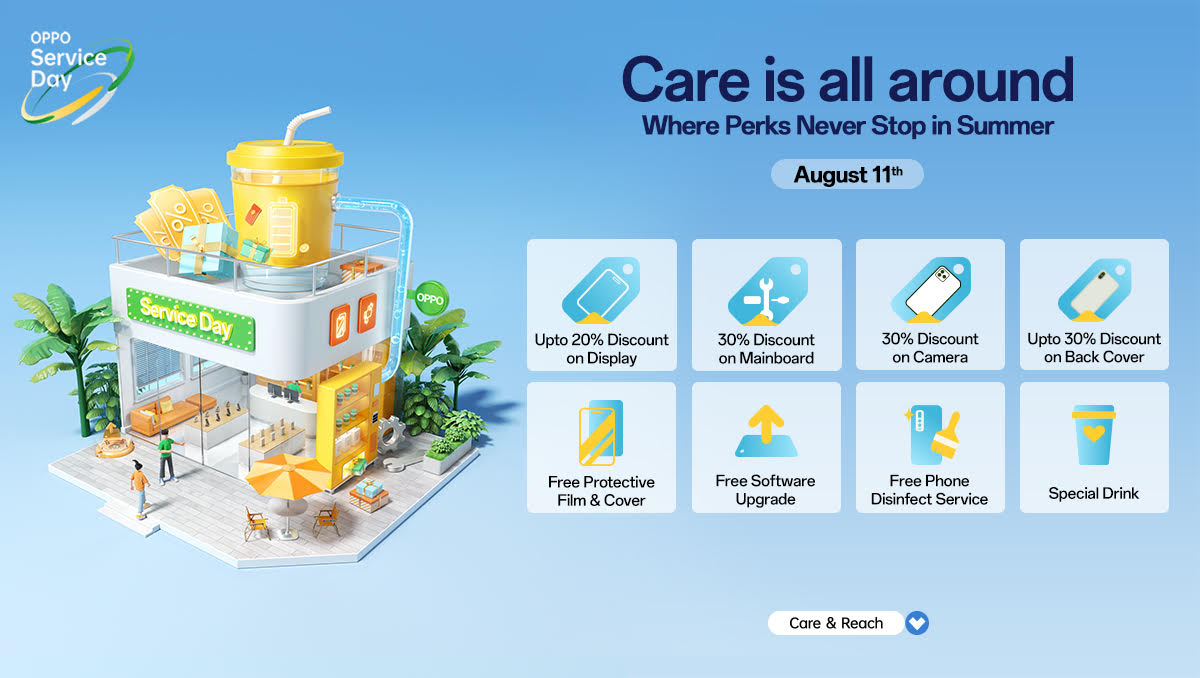 OPPO Service Day’ – Enjoy Exclusive Offers on 11th August across OPPO Service Centres