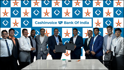 Bank of India Partners with Cashinvoice to boost Supply Chain Finance